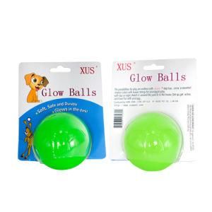 Solid PVC Pet Balls Puppy Dog Toy Bite Resistant Molar Large Dog Pet Glow Ball Toy Pet Bouncy Ball Dall Durable Tough Chew Toy