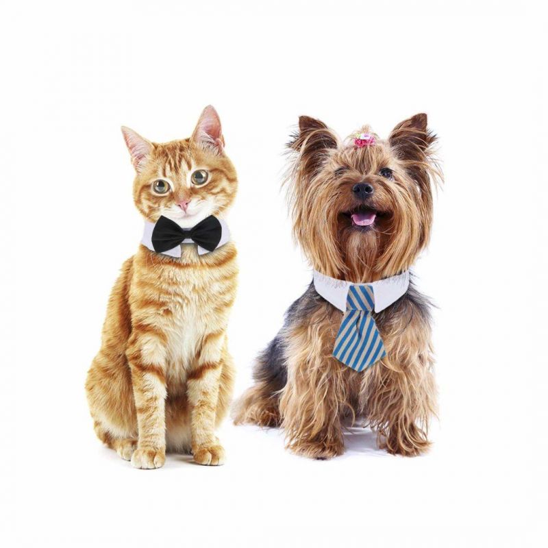 3 Pieces Adjustable Pets Dog Cat Bow Tie Pet Costume Necktie Collar for Small Dogs Puppy Grooming Accessories