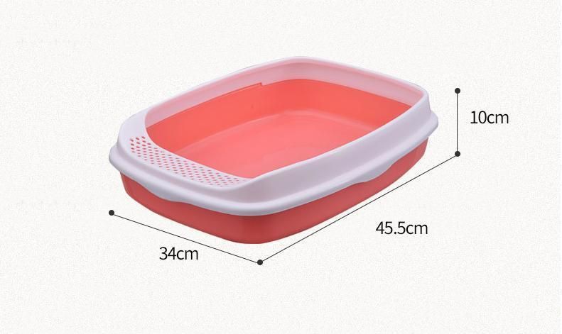 Amazon Hot Sell Plastic Cat Clean Toilet Litter Box with Poop Scoop