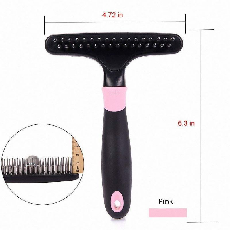 Pet Fur Shedding Remove Grooming Rake Comb Brush Dog Cat Long Short Thick Hair