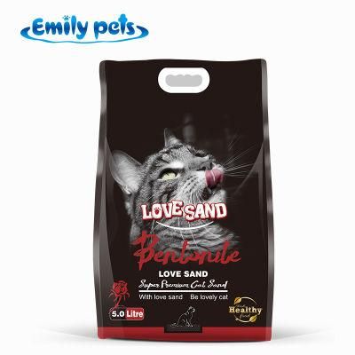 New Product Easy to Clean Control Odor for Animal Beds Granular Colored Mineral Cat Litter