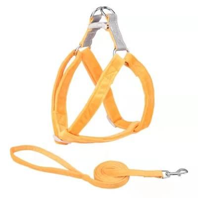 Adjustable Velvet Dog Harness No Pull Dog Harness