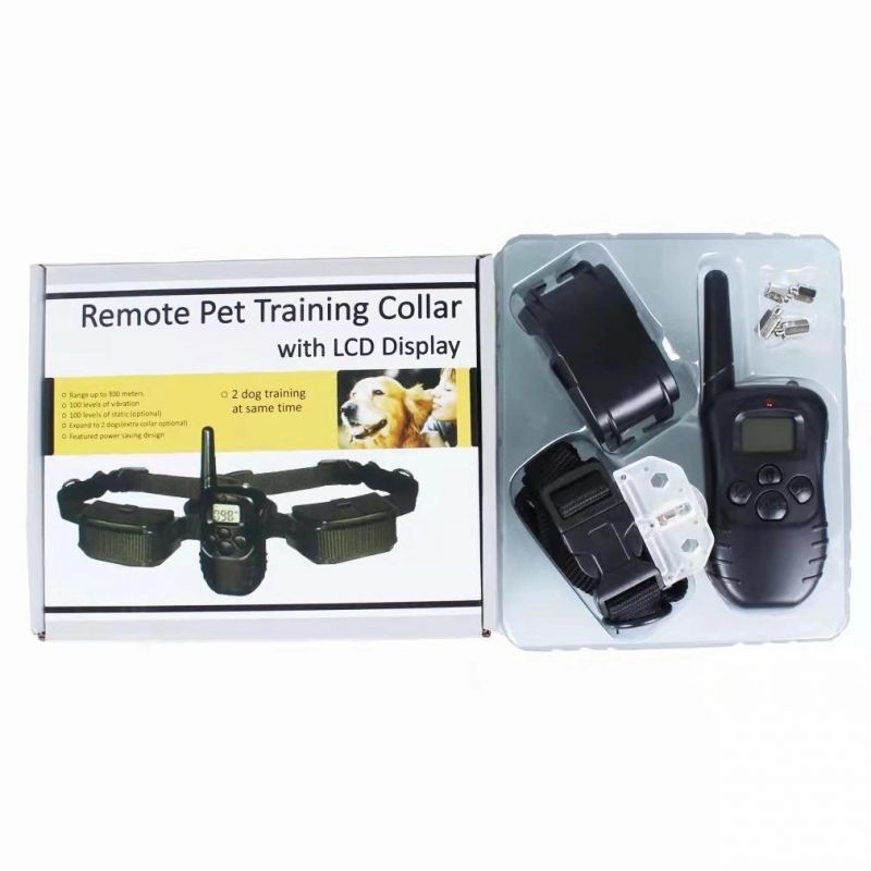 Pet Training Products 998d 300m LCD Remote Electric Dog Training Collar with Battery Operated