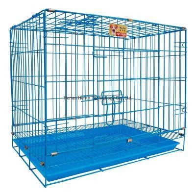 Dog Cage Metal Iron Cage, Portable Folding 30&quot; Large Dog Cages Pet Dog Crate