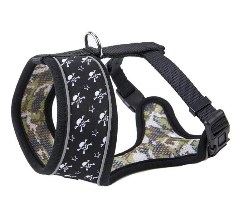 Adjustable 2 in 1 Reversible Neoprene Dog Soft Breathable Harness