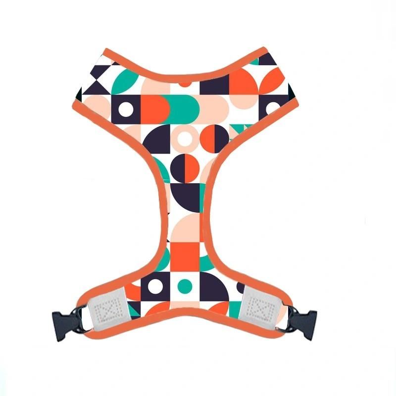 Lovely Girly Flower Flamingo Leaves Printing Soft Reflective Custom Dog Harness