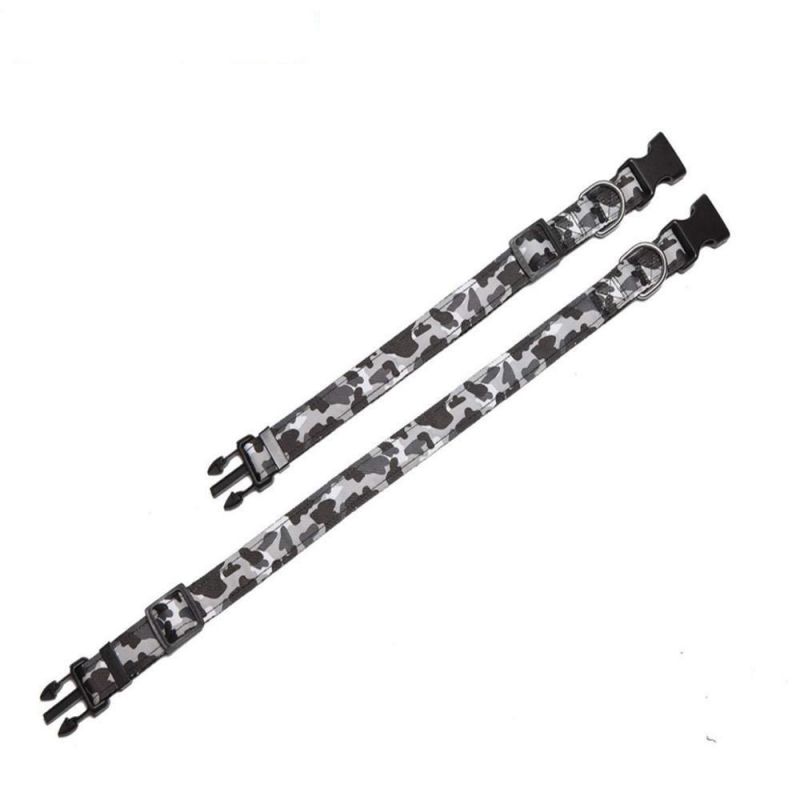 Nylon Camouflage Adjustable Dog Collar for Medium and Large Dog