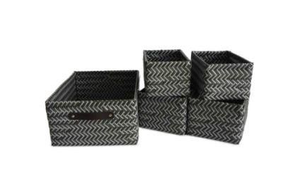 Hot Sale PP Hand Woven Storage Bin with Handle