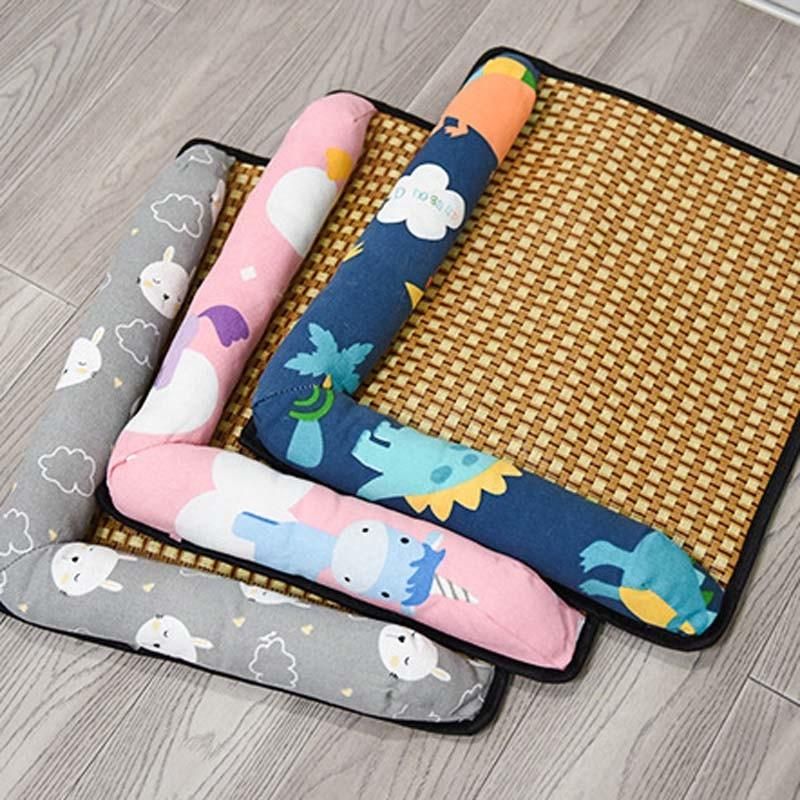 Cat Mat Pet Nest Bite Resistant Cooling Rattan Pet Bed Ice Mat Dog Sofa Cat Dog Nest