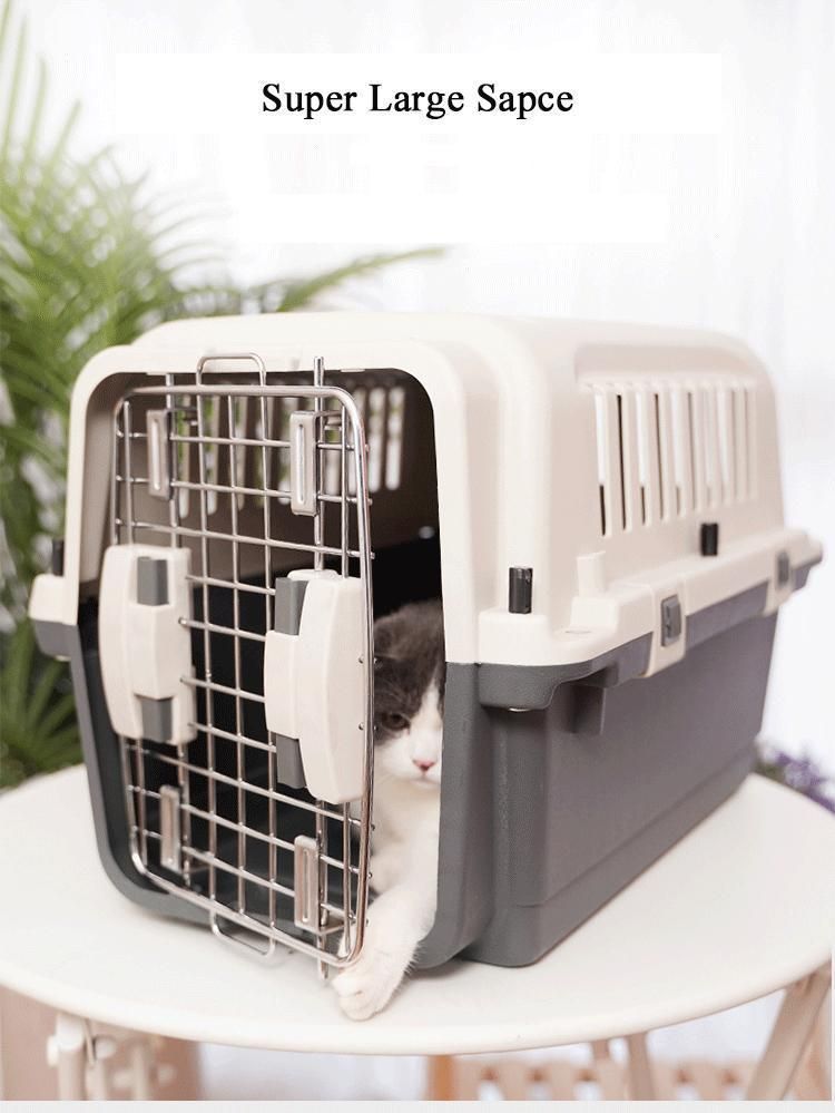 Wholesale Airline Approved Pet Travel Carrier Cage with Feed Bowl