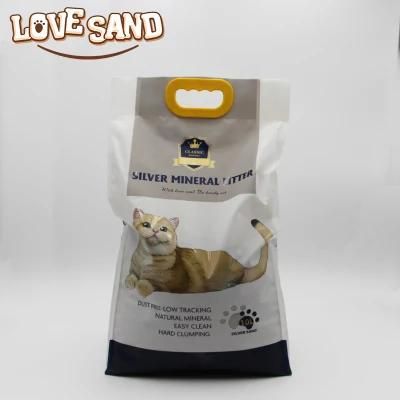 White Mineral Cat Sand with Low Dust