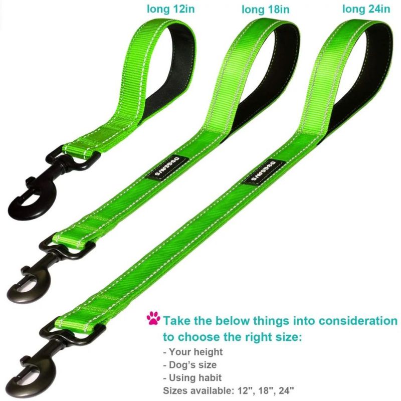 Great Control Highly Reflective Short Dog Lead