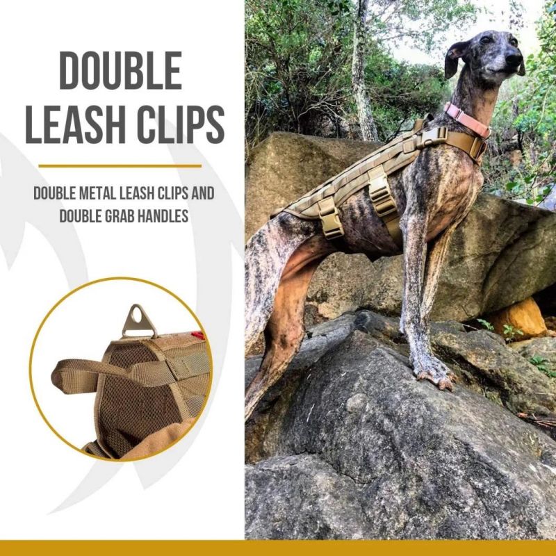 Tactical Dog Training Vest Harness with Mesh Padding