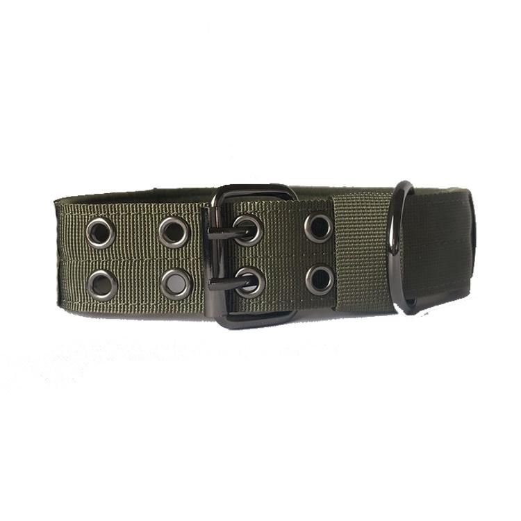 Nylon Tactical Dog Collar with Five Gears Adjusting Pin Buckle