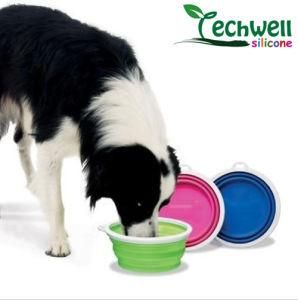100% Food Grade Silicone Foldable Pet Bowl