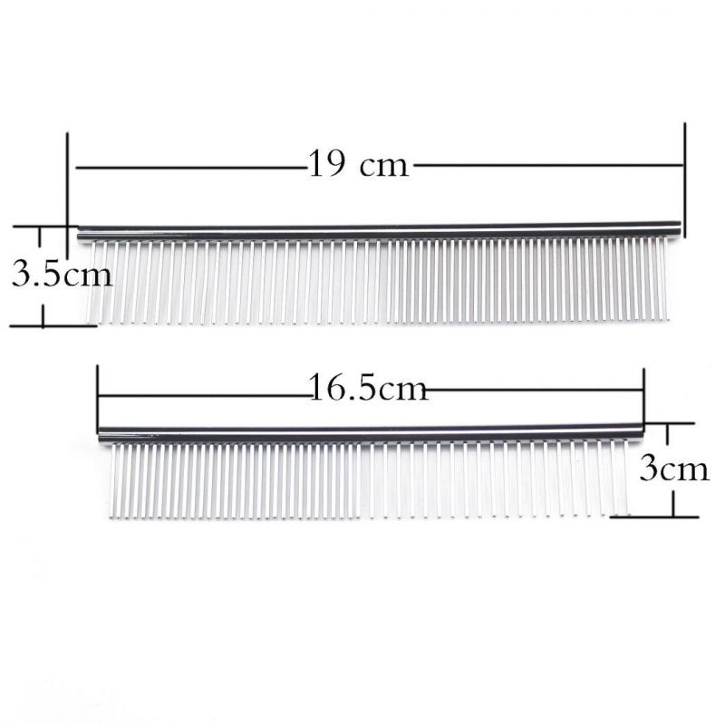 Pet Dematting Comb Stainless Steel Pet Grooming Comb for Dogs