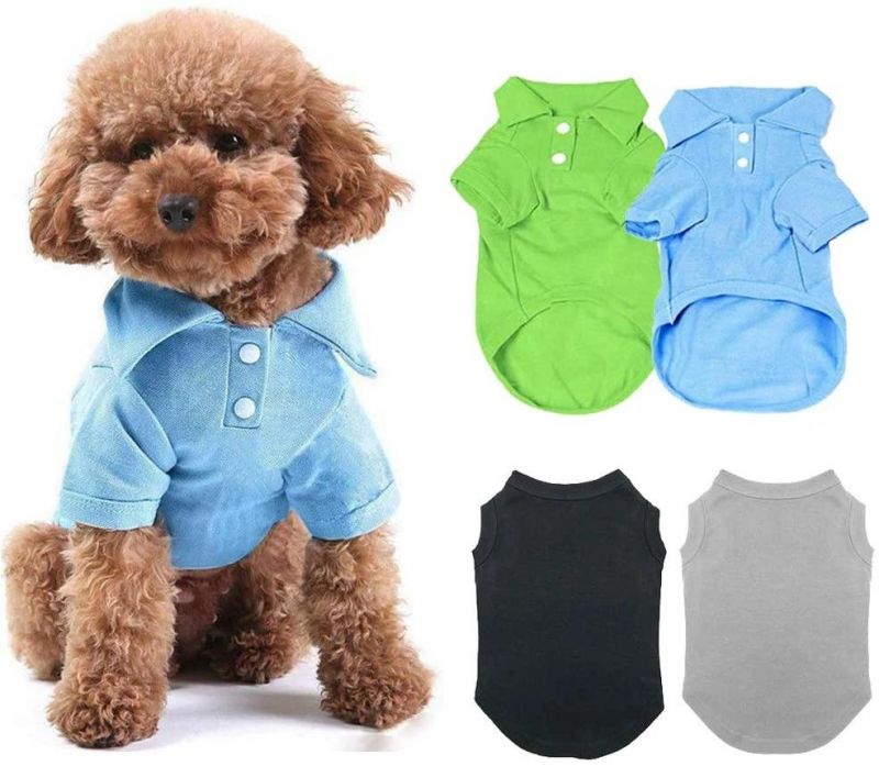 Dog T-Shirt Pet Summer Shirts Puppy Clothes for Small Medium Large Dog Cat