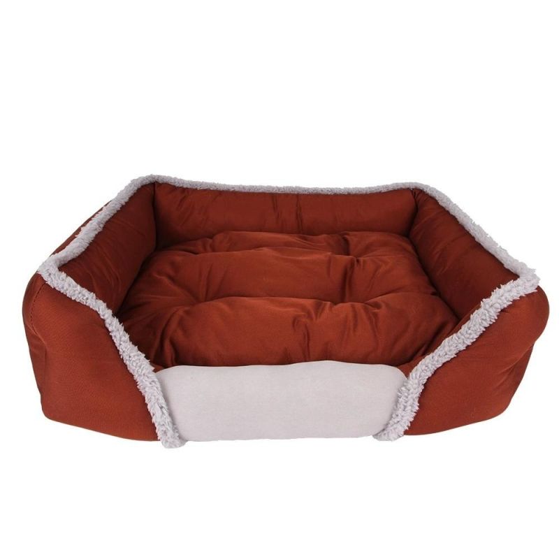 Wholesale Super Soft Fabric Removable Cover Bolster Dog Bed Price Cushion Pet Furniture Accessories Home Products Pets Cat Sleeping Bed Sofa Supply