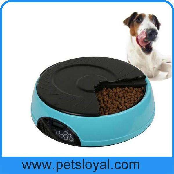 Manufacturer Automatic 6 Meals Pet Dog Feeder Bowl