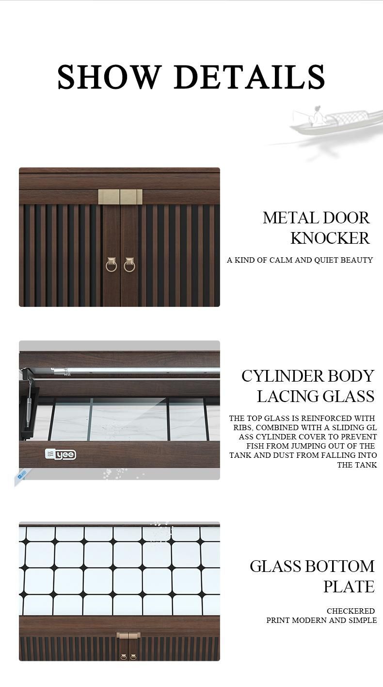 Yee Fish Aquarium Ecological Landscape Glass Aquarium Cabinet Arowana Tank