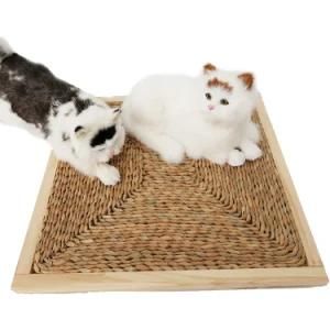 High Quality Square Rattan Scratching Pet Dog/Cat Bed