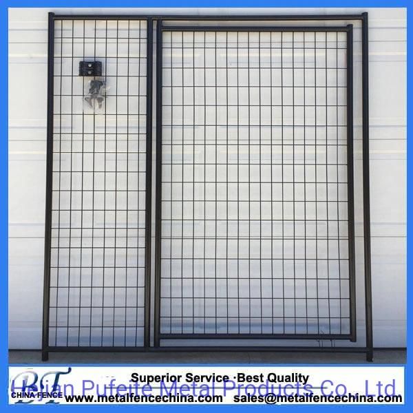 6FT Height Black Color Outdoor Dog Modular Welded Wire Kennel.