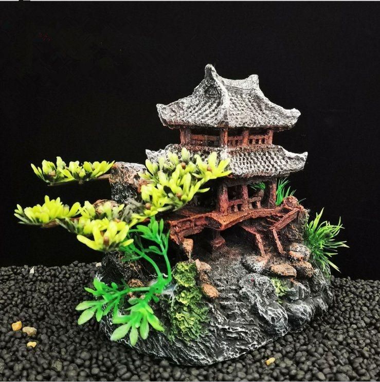 Resin Decoration for High Quality Artificial Mountain View Aquarium Fish Tank