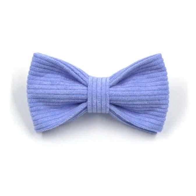 Corduroy Dog Collar with Bow, Pet Soft and Comfy Bow Tie Collar