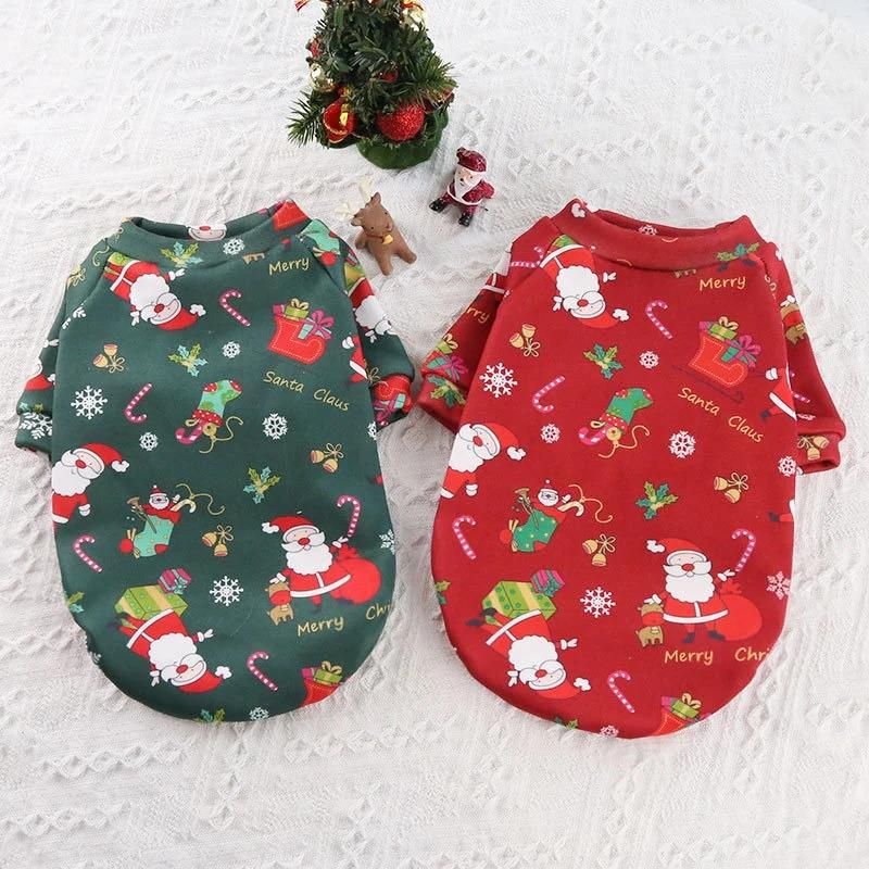 Manufacturer Wholesale Christmas Style Multi-Colors Warm Soft Winter Sweater Pet Dog Cloth