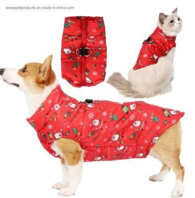Design Christmas Pet Coat Pup Clothing Dog Holiday Down Jacket