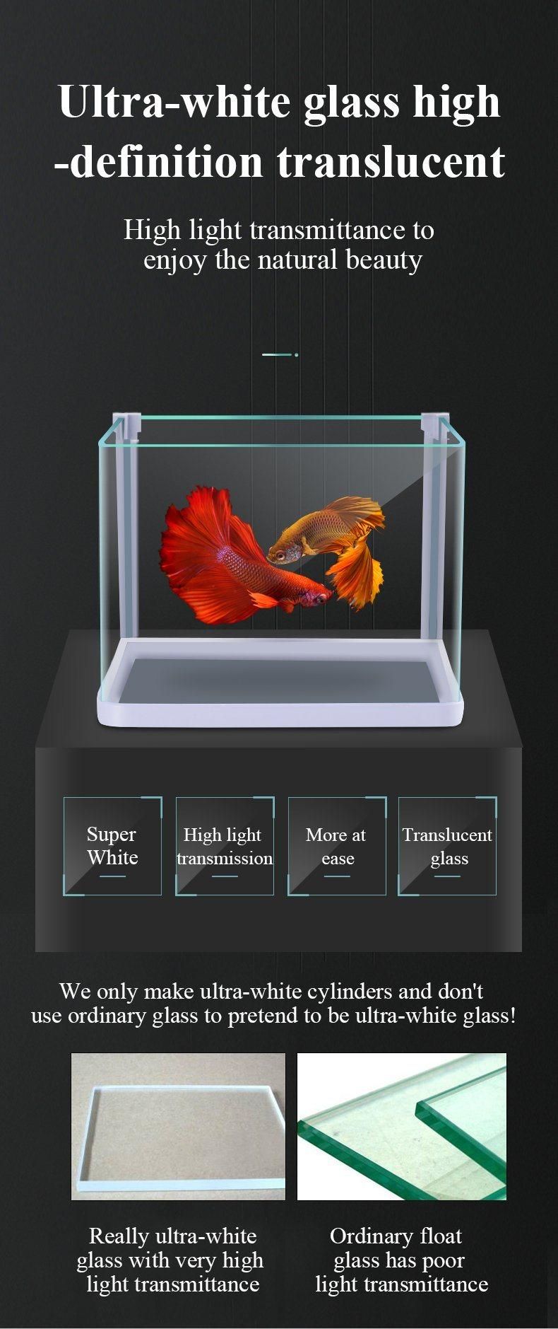 Yee Mini Fish Tank Goldfish Bowl Desktop Aquarium Landscaping