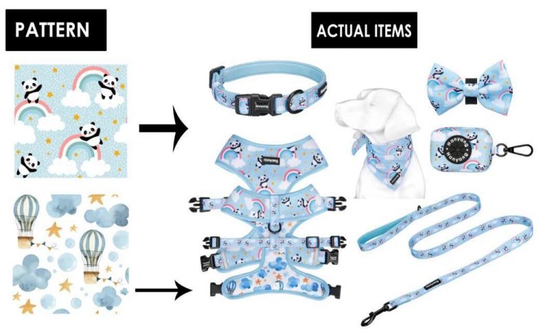 OEM Sublimation All Season Free Sample Polyester Webbing Custom Made Dog Leash