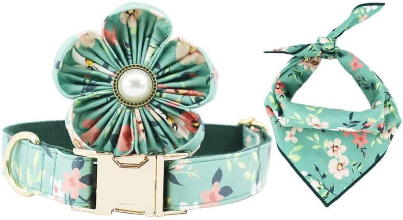 Dog Collar Gift of Floral Dog Collar, Flower, Bandana Dog Collar