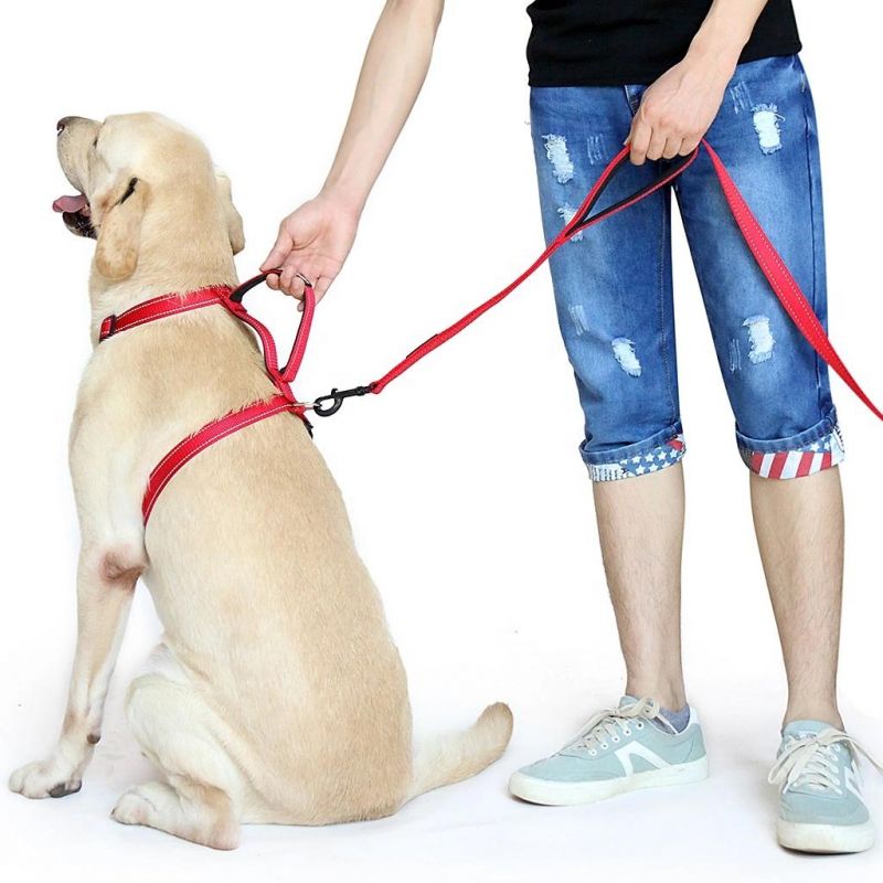 Waterproof Neoprene Soft Reflective Chest Plate Dog Harness with Handle