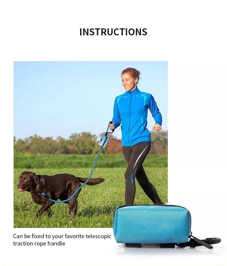 Dog Poop Bag Holder Poop Bag Dispenser Nylon Leash Attachment Pet Supplies 2022 Dog Accessories