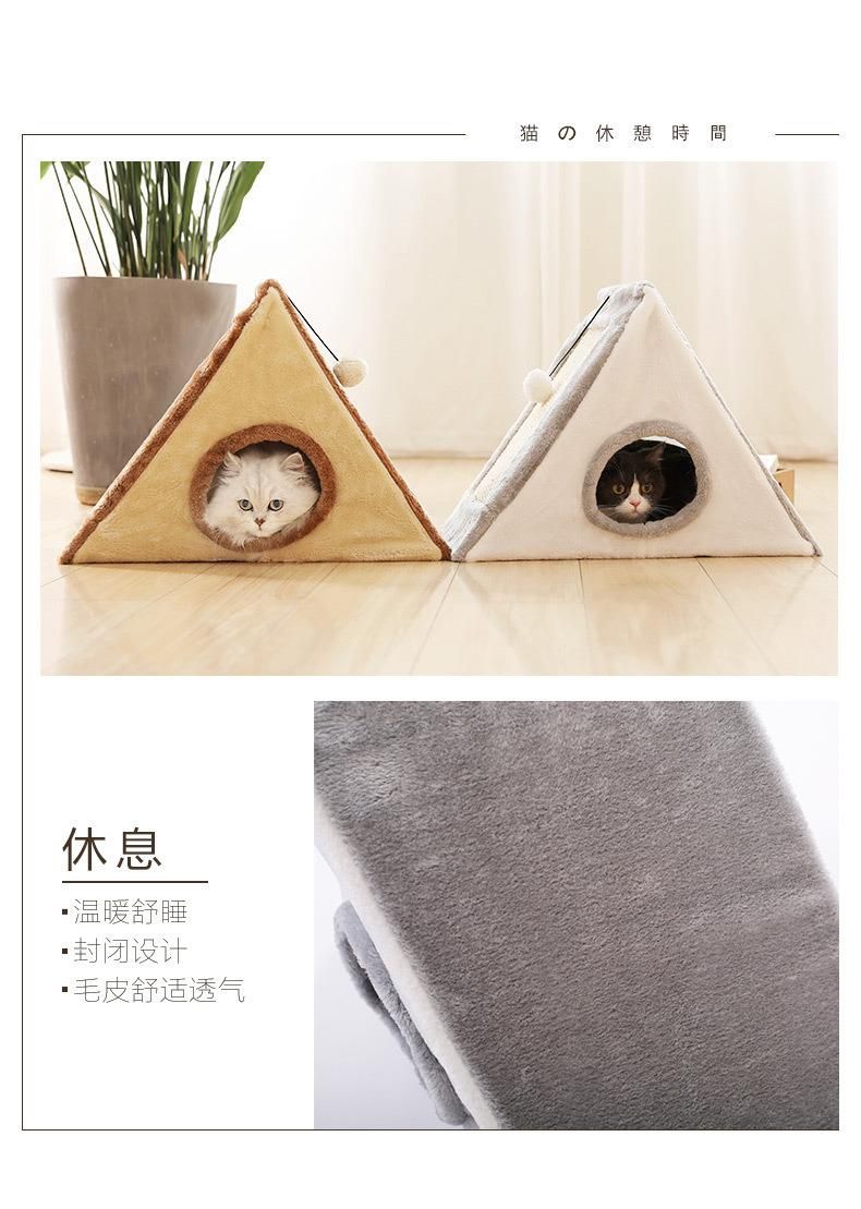 Triangle Cat Scratch Plate Cat Grinding Paws Sisal Hip Cat Climbing Cat Nest Cat Supplies Cross Border Cat Toys