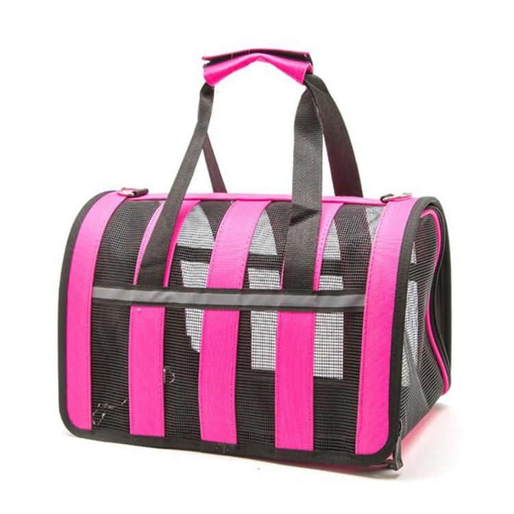 Nylon Stripe Breathable Colorful Handbag Pet Travel Bag