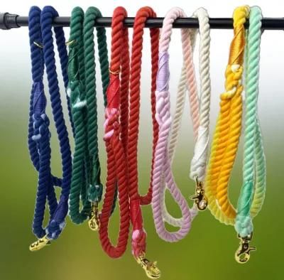 Handmade Fashion Dog Leash Soft Round Rope Leash