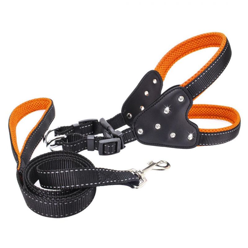Durable Nylon Webbing Pet Harness with Pet Leash