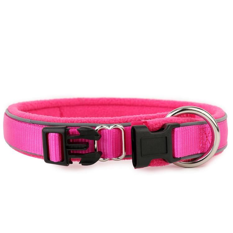 Newest O Ring Style Dog Collars Best Seller Reflective Nylon Pet Collars