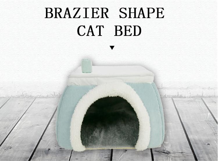 Deformable Brazier Cats Felt Pet Bed House Camas PARA Mascotas Wholesale Chew Proof Luxury Dog Pet Beds Cat Nest