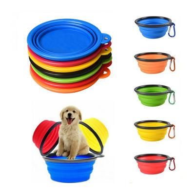 Silicone Soft Pet Food Tray with Metal Hook