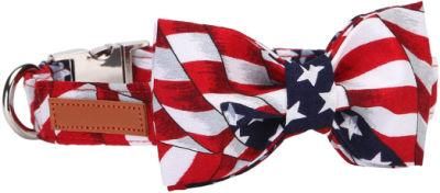 Custom Pet Product Cat Dog Collar Pet Bowtie Dog Leash
