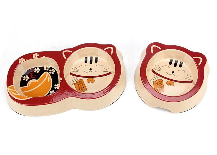 Cute and Nice Appearance Bamboo Pet Cat&Dog Feeding Bowl
