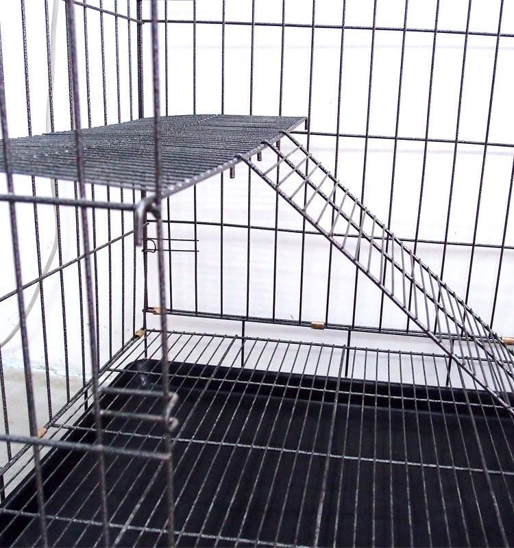 a Single Layer Can Fold The Cat Cage on Wheels