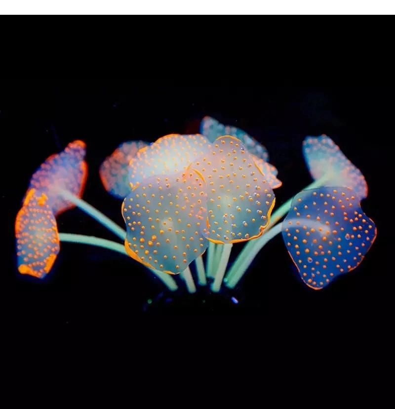 Silicone Coral Aquarium Decoration Artificial Sucker Coral Fish Tank
