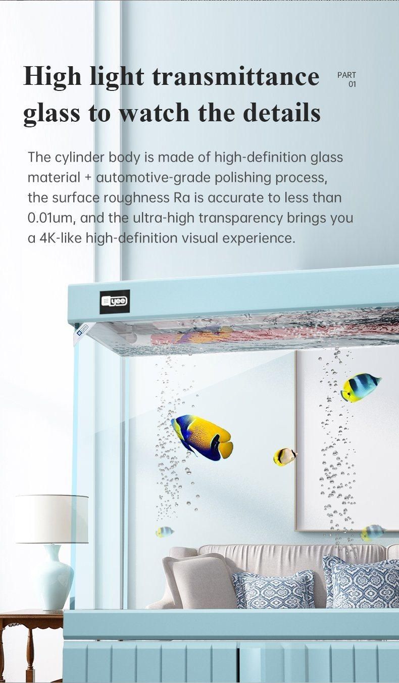 Yee Glass Large Arowana Ecological Landscape Aquariums Accessories Tank Fish with Base Cabinet