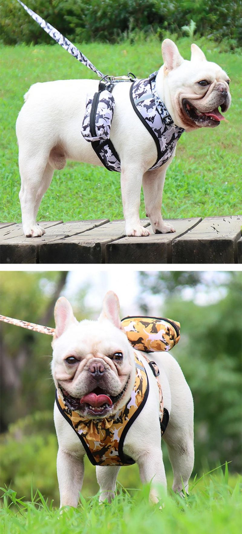 Charming Pet Set Including Dog Harness Dog Bowtie Collar Dog Leash & Dog Poo Bag