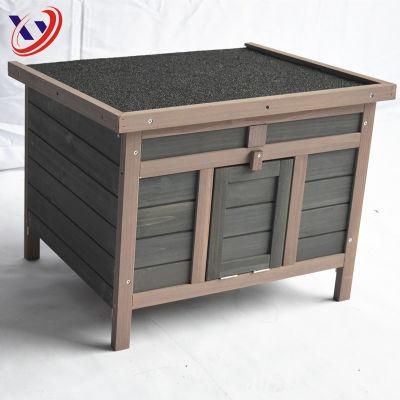 Lovely Indoor Grey Wooden Rabbit Hutch