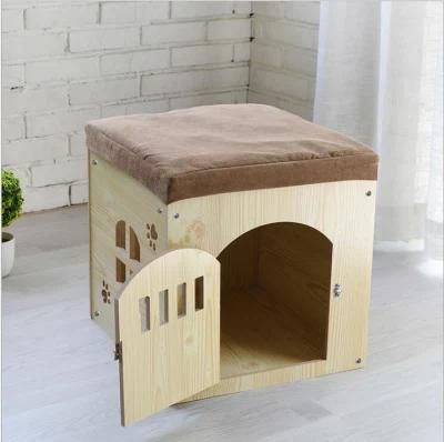 Pet Furniture Pet Cage Wood Plug-in Removable and Washable Four-Season